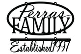 Custom Family Name With Established Year Metal Signs Black, Custom Sign, Personalized Sign, Metal Wall Art, Laser Cut Metal Signs Custom Gift Ideas